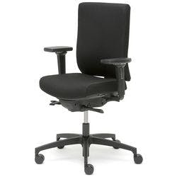 Dauphin Drehstuhl Synchro Tilt Fabric 4D Armlehne Sitzhöhe verstellbar: 410 mm - 550 mm Schwarz 125 kg AJ 4845_L_NPR NL5 Produktbild
