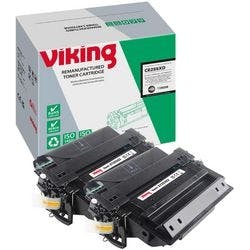 Viking 55X Kompatibel HP Tonerkartusche CE255XD Schwarz Duopack 2 Stück Produktbild