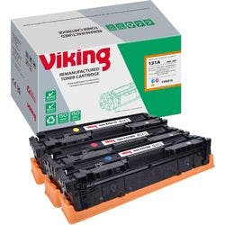 Viking 131A Kompatibel HP Tonerkartusche U0SL1AM Cyan, Gelb, Magenta Multipack 3 Stück Produktbild