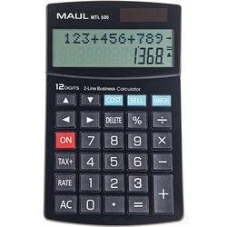 Maul Business Pro Tischrechner 24 -stelliges Display Schwarz Solar, Batterie MTL 600 Produktbild