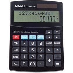 Maul Business Pro Tischrechner 24 -stelliges Display Schwarz Solar, Batterie MTL 800 Produktbild