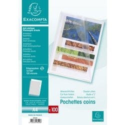 Exacompta Klarsichthülle A4 Transparent PP 0,12mm Packung mit 100 Stück Produktbild