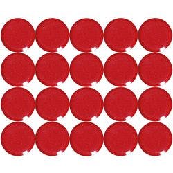 Maul MAULpro Rund Whiteboard-Magnete Rot 0.3 kg Tragfähigkeit 20 mm 20 Stück Produktbild