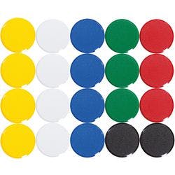 Maul MAULpro Rund Whiteboard-Magnete Farbig sortiert 0.3 kg Tragfähigkeit 20 mm 20 Stück Produktbild