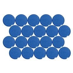 Maul MAULpro Rund Whiteboard-Magnete Blau 0.6 kg Tragfähigkeit 29 mm 20 Stück Produktbild