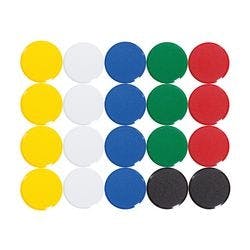 Maul MAULpro Whiteboard-Magnete Farbig sortiert 2 kg Tragfähigkeit 33 mm 20 Stück Produktbild Print Hauptbild L