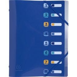 Exacompta BEE BLUE Ordnungsmappe Blanko PP (Polypropylen) Recycelt 8 Teile 56212E 24,5 (B) x 1,1 (T) x 32 (H) cm Marineblau Produktbild