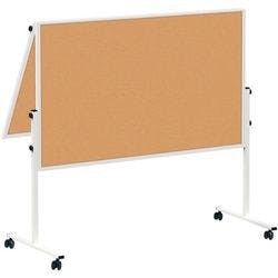 Maul MAULsolid Moderationstafel Nicht magnetisch Freistehend 129 (B) x 193,5 (H) cm Aluminium Grau Produktbild