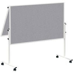 Maul MAULsolid Moderationstafel Nicht magnetisch Freistehend 129 (B) x 56 (T) x 193,5 (H) cm Aluminium Grau Produktbild
