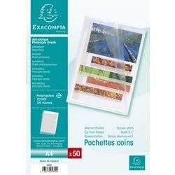 Exacompta Klarsichthülle 5850E Transparent PP (Polypropylen) 120 Mikron 50 Stück Produktbild