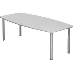 Hammerbacher Konferenztisch Weiß 2.200 x 1.050 x 740 mm Mit Aufbau Produktbild
