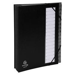 Exacompta Ordnungsmappe 56032E DIN A4 Balacron Schwarz 24 (B) x 3,5 (T) x 32,8 (H) cm 6 Stück Produktbild