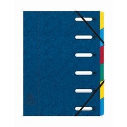 Exacompta Ordnungsmappe 55062E DIN A4 Pressspankarton meliert Blau 24 (B) x 0,3 (T) x 32 (H) cm 8 Stück Produktbild