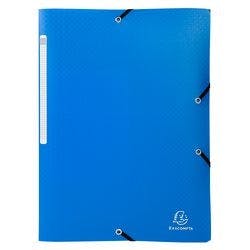 Exacompta OpaK Dreiflügelmappe 55082E PP (Polypropylen) Gummiband 24 (B) x 0,2 (T) x 32 (H) cm Hellblau 50 Stück Produktbild