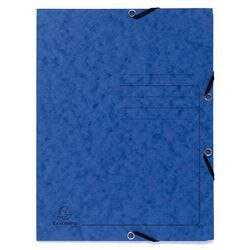 Exacompta Dreiflügelmappe 55402E Blau Pressspankarton meliert 25 Stück Produktbild
