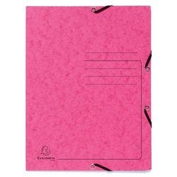 Exacompta Dreiflügelmappe 55407E Rosa Pressspankarton meliert 25 Stück Produktbild