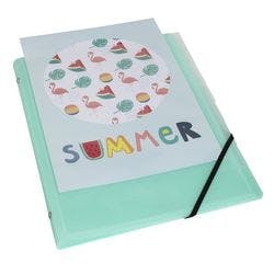 Exacompta Kréacover Pastel Ordnungsmappe 56279E DIN A4 PP (Polypropylen) Farbig sortiert 24,5 (B) x 1,1 (T) x 32 (H) cm 10 Stück Produktbild