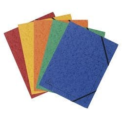Eckspannmappe Exacompta 555410E Pressspankarton meliert 24 (B) x 1,5 (T) x 32 (H) cm Farbig sortiert 25 Stück Produktbild