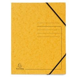 Eckspannmappe Exacompta 555419E Pressspankarton meliert Gummiband 24 (B) x 0,3 (T) x 32 (H) cm Gelb 25 Stück Produktbild