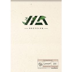 AURORA Shine Bright & Recycled Notizbuch DIN A4 Liniert Doppeldraht Natural Fibres Softcover Creme Perforiert 100 Seiten Produktbild