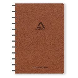 Adoc ADOC Business Notizbuch DIN A4 Kariert Kunststoff Seitlich gebunden Kunstleder Softcover Braun Nicht perforiert 144 Seiten Produktbild