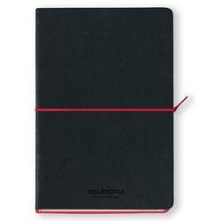 AURORA Tesoro Notebooks Notizbuch DIN A5 Liniert Rückendrahtheftung Seitlich gebunden Papier Softcover Schwarz Nicht perforiert 192 Seiten Produktbild