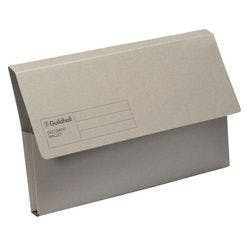 Exacompta Guildhall Dokumentenmappe GDW1-GRYZ DIN A4, Foolscap Manila 35,6 (B) x 0,3 (T) x 24,5 (H) cm Grau 50 Stück Produktbild