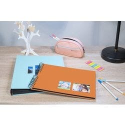 Exacompta Milano Spiralfotoalbum Hardback Papier 22 x 32 x 3 cm Orange Produktbild