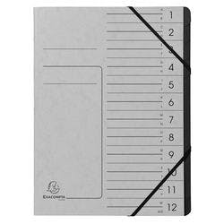 Exacompta Ordnungsmappe 541211E Pressspankarton meliert Grau 24,5 (B) x 1 (T) x 32 (H) cm 10 Stück Produktbild