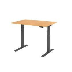 Hammerbacher VXDKB12/6/GDEAUFB Sitz-Stehschreibtisch Buche 1.200 x 800 x 1.290 mm Produktbild