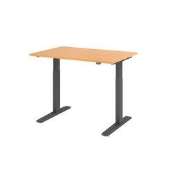 Hammerbacher VXMKA12/6/GDEAUFB Sitz-Stehschreibtisch Buche 1.200 x 800 x 1.200 mm Produktbild