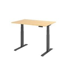 Hammerbacher VXDKB12/3/GDEAUFB Sitz-Stehschreibtisch Ahorn 1.200 x 800 x 1.290 mm Produktbild
