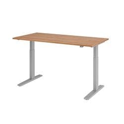 Hammerbacher VXMKA16/N/SDEAUFB Sitz-Stehschreibtisch Walnuss 1.600 x 800 x 1.200 mm Produktbild