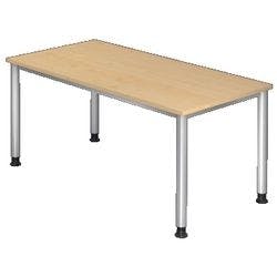 Hammerbacher Höhenverstellbar Gerader Schreibtisch Ahorn 4 Füße 2.000 (B) x 1.000 (T) x 760 (H) mm Holz Produktbild