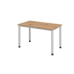 Hammerbacher Höhenverstellbar Gerader Schreibtisch Eiche 4 Füße 1.200 (B) x 672 (T) x 685 (H) mm Melamin Produktbild
