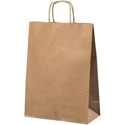 Papiertüte Gewundener Griff 240 x 110 x 330 mm 8,7 L Braun 250 Stück Produktbild