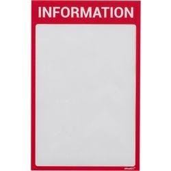 Ultradex DIN A4 Inforahmen Magnetisch Rot nicht haftend Kunststoff 8890I05 22,5 (B) x 35,2 (H) cm 5 Stück Produktbild