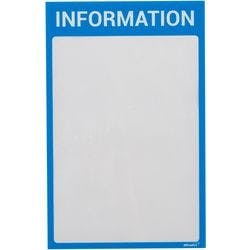 Ultradex DIN A4 Inforahmen Magnetisch Blau nicht haftend Kunststoff 8890I07 22,5 (B) x 35,2 (H) cm 5 Stück Produktbild