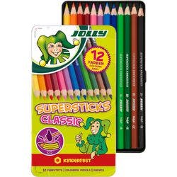 Jolly Supersticks Classic Buntstifte Farbig sortiert 3000-0246 12 Stück Produktbild
