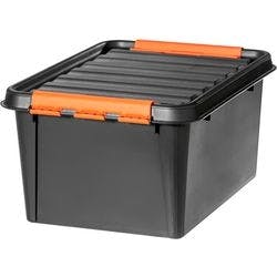SmartStore Aufbewahrungsbox Pro 31 32 L Schwarz, Orange PP (Polypropylene)  39 x 50 x 26 cm Produktbild