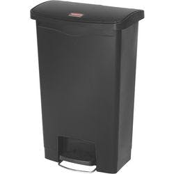 Rubbermaid Treteimer Polyethylen 50 L 29,2 (B) x 45,6 (T) x 71,9 (H) cm Schwarz Produktbild