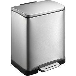 EKO Edelstahl Treteimer 20 L 36,6 (B) x 32 (T) x 44,5 (H) cm Silber Produktbild