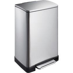 EKO Edelstahl Treteimer 40 L 40,3 (B) x 34,5 (T) x 65 (H) cm Silber Produktbild