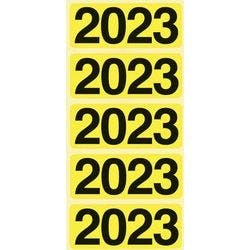 Bene Selbstklebende Jahresetiketten 2023 Gelb 48 x 19 mm 100 Stück Produktbild Print Hauptbild L