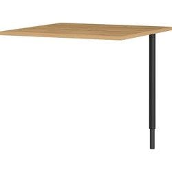 Germania Sitz-Stehschreibtisch GW-Profi 2.0 4255-582 Eiche, Schwarz 800 mm (B) x 800 mm (T) Produktbild