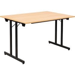 Sodematub Klapptisch TPMU128 Buche, Schwarz 1.200 x 800 x 740 mm Produktbild