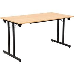 Sodematub Klapptisch TPMU147 Buche, Schwarz 1.400 x 700 x 740 mm Produktbild