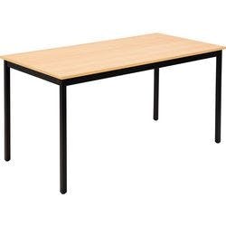 Sodematub Rechteckig Konferenztisch Buche Eisen Schwarz 1.200 x 600 x 740 mm Produktbild