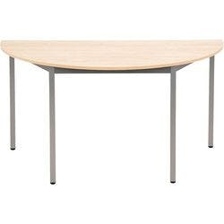 Sodematub Halbkreisförmig Konferenztisch Buche Eisen Silber 1.400 x 700 x 740 mm Produktbild
