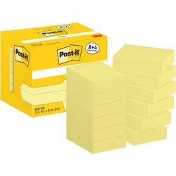 Post-it Sticky Notes Haftnotizen 653-Y12 38 x 51 mm 100 Blatt pro Block Gelb 12 Stück (8 + 4 Gratis) Produktbild